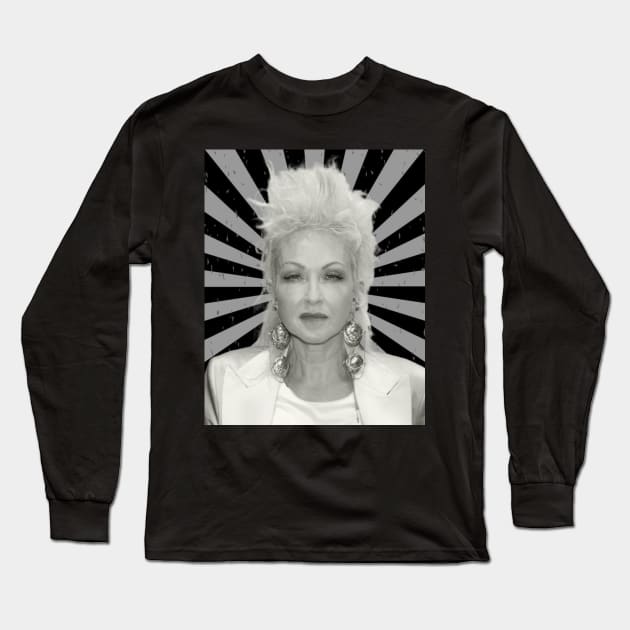 Retro Lauper Long Sleeve T-Shirt by Tiru Store 